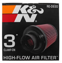 Load image into Gallery viewer, K&amp;N Universal Rubber Filter - Round Tapered 6in Base OD x 3in Flange ID x 6in H
