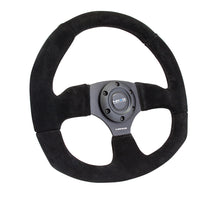 Load image into Gallery viewer, NRG Reinforced Steering Wheel (320mm Horizontal / 330mm Vertical) Black Suede w/Black Stitching
