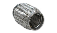 Load image into Gallery viewer, Vibrant SS Flex Coupling with Inner Braid Liner 2.25in inlet/outlet x 6in flex length
