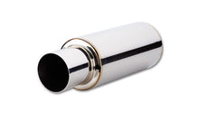 Load image into Gallery viewer, Vibrant TPV Round Muffler (23in Long) with 4in Round Tip Straight Cut - 4in inlet I.D.
