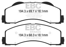 Load image into Gallery viewer, EBC 15+ Ford F150 2.7 Twin Turbo (2WD) Greenstuff Front Brake Pads
