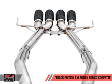 Load image into Gallery viewer, AWE Tuning 14-19 Chevy Corvette C7 Z06/ZR1 Track Edition Axle-Back Exhaust w/Black Tips
