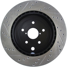 Load image into Gallery viewer, StopTech 08+ Subaru STI (Will Not Fit 05-07) Slotted &amp; Drilled Sport Brake Rotor
