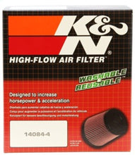 Load image into Gallery viewer, K&amp;N Universal Oval Clamp-On Air Filter 2-3/4in Flange 6-1/4in Length 4in Width 5in Height
