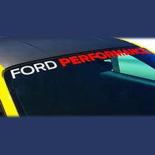 Load image into Gallery viewer, Ford Performance 2015-2017 Mustang Windshield Banner Ford Performance - White / Red
