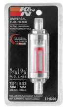 Load image into Gallery viewer, K&amp;N 5/16in x 3/8in Universal Replacement In-Line Fuel Filter
