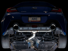 Load image into Gallery viewer, AWE Subaru BRZ/ Toyota GR86/ Toyota 86 Track Edition Cat-Back Exhaust- Chrome Silver Tips
