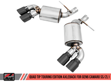 Load image into Gallery viewer, AWE Tuning 16-19 Chevrolet Camaro SS Axle-back Exhaust - Touring Edition (Quad Diamond Black Tips)
