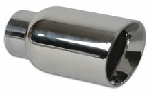 Load image into Gallery viewer, Vibrant 2.5in ID Single 4in OD Round SS Exhaust Tip (Double Wall Angle Cut)
