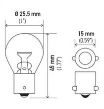 Load image into Gallery viewer, Hella Bulb 93 12V 13W BA15s S8
