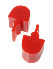 Load image into Gallery viewer, Energy Suspension GM Pull Thru Style Red Bump Stop Set
