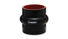 Load image into Gallery viewer, Vibrant 4 Ply Reinforced Silicone Hump Hose Connector - 2.5in I.D. x 3in long (BLACK)
