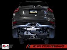 Load image into Gallery viewer, AWE Tuning Ford Focus ST Touring Edition Cat-back Exhaust - Non-Resonated - Diamond Black Tips
