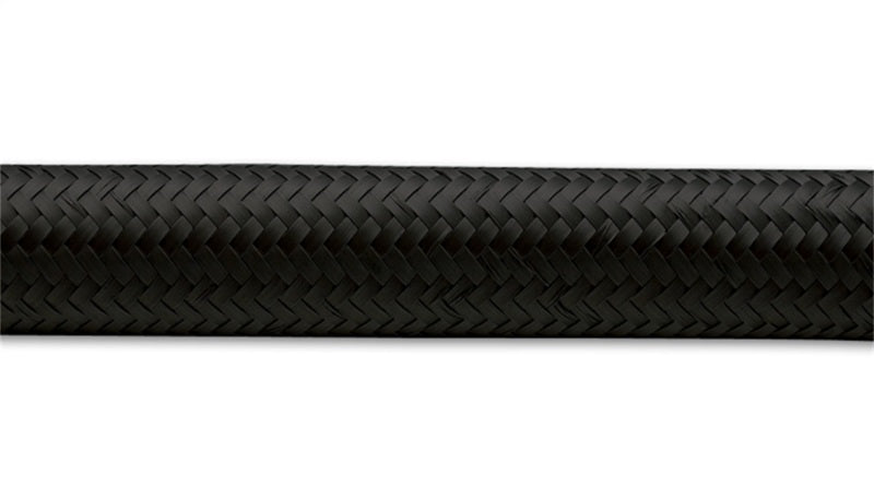 Vibrant -4 AN Black Nylon Braided Flex Hose (5 foot roll)