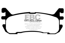 Load image into Gallery viewer, EBC 97-02 Ford Escort 2.0 Yellowstuff Rear Brake Pads
