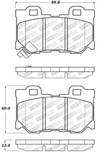 Load image into Gallery viewer, StopTech Performance 08-09 Infiniti FX50/G37 Rear Brake Pads
