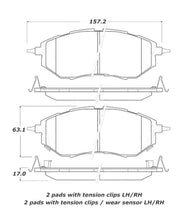 Load image into Gallery viewer, StopTech Street Touring 05-08 Legacy 2.5 GT Front Brake Pads
