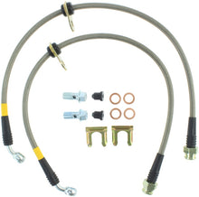 Load image into Gallery viewer, StopTech 08-09 WRX Stainless Steel Rear Brake Lines
