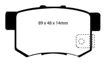 Load image into Gallery viewer, EBC 97 Acura CL 2.2 Yellowstuff Rear Brake Pads
