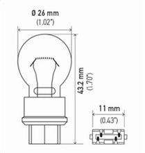 Load image into Gallery viewer, Hella Bulb 3157 12V 27/7W W2.5x16q S8
