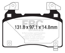 Load image into Gallery viewer, EBC 14+ Chevrolet Corvette Stingray (C7) 6.2 (Z51 Performance Package) Bluestuff Front Brake Pads
