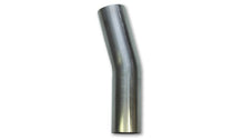 Load image into Gallery viewer, Vibrant 2.5in O.D. T304 SS 15 deg Mandrel Bend 5in x 5in leg lengths (3.5in Centerline Radius)
