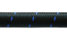 Load image into Gallery viewer, Vibrant -6 AN Two-Tone Black/Blue Nylon Braided Flex Hose (10 foot roll)
