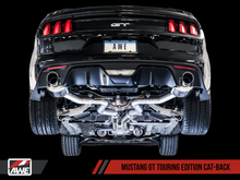 Load image into Gallery viewer, AWE Tuning S550 Mustang GT Cat-back Exhaust - Touring Edition (Diamond Black Tips)
