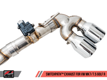 Load image into Gallery viewer, AWE Tuning Volkswagen Golf R MK7.5 SwitchPath Exhaust w/Chrome Silver Tips 102mm
