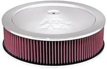 Load image into Gallery viewer, K&amp;N 14in Red Custom Air Cleaner Assembly - 5.125in ID x 14in OD x 3.75in H x 1.25in Drop Base
