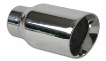 Load image into Gallery viewer, Vibrant 3in Round SS Exhaust Tip (Double Wall Angle Cut Beveled Outlet)
