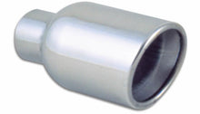 Load image into Gallery viewer, Vibrant 4in Round SS Exhaust Tip (Double Wall Resonated Angle Cut Rolled Edge)
