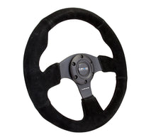 Load image into Gallery viewer, NRG Reinforced Steering Wheel (320mm) Suede w/Black Stitch
