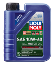 Load image into Gallery viewer, LIQUI MOLY 1L Synthoil Race Tech GT1 Motor Oil SAE 10W60
