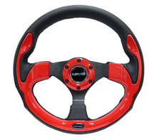 Load image into Gallery viewer, NRG Reinforced Steering Wheel (320mm) Blk w/Red Trim &amp; 5mm 3-Spoke
