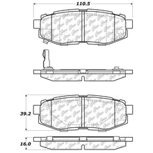 Load image into Gallery viewer, StopTech Street Touring 06-10 Subaru Legacy Sedan/Outback/13 BRZ Rear Brake Pads
