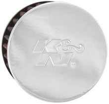 Load image into Gallery viewer, K&amp;N 1.75in Flange ID x 3in OD x 2.5in H Chrome Finish Rubber Base Crankcase Vent Filter
