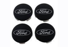 Load image into Gallery viewer, Ford Racing Ford Truck/SUV Black And Chrome Wheel Center Cap Kit
