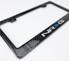 Load image into Gallery viewer, NRG Carbon License Plate Frame/ Fiber Poly Dip Finish Wet w/ NRG Logo
