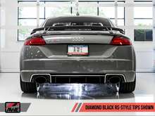 Load image into Gallery viewer, AWE Tuning 18-19 Audi TT RS 8S/RK3 2.5L Turbo Track Edition Exhaust - Diamond Black RS-Style Tips
