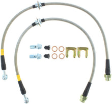 Load image into Gallery viewer, StopTech 93-01 Impreza Stainless Steel Front Brake Lines
