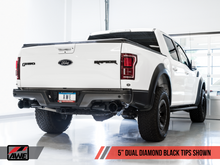 Load image into Gallery viewer, AWE Tuning 2017+ Ford Raptor 0 FG Performance Exhaust System - w/ Diamond Black Tips
