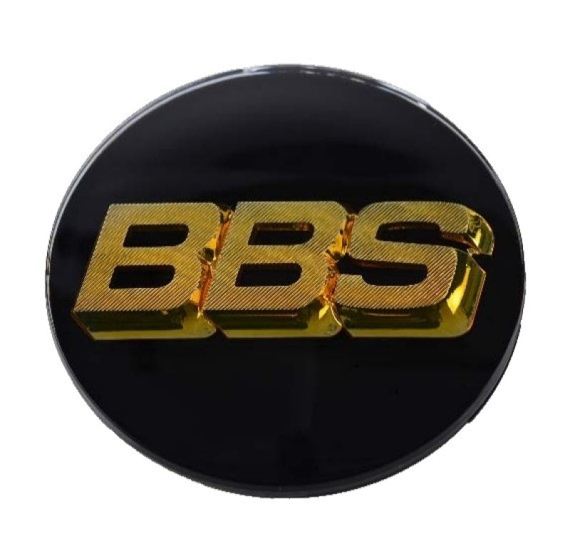 BBS Center Cap 80.6mm Black/Gold -D