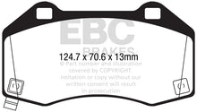 Load image into Gallery viewer, EBC 2017+ Fiat 124 Spider 1.4L Turbo Abarth Yellowstuff Front Brake Pads
