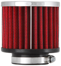 Load image into Gallery viewer, K&amp;N 1.5in Flange ID x 3in OD x 2.5in H Chrome Finish Rubber Base Crankcase Vent Filter
