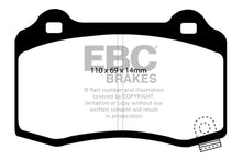 Load image into Gallery viewer, EBC 15+ Cadillac CTS 3.6 Twin Turbo Yellowstuff Rear Brake Pads
