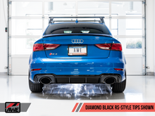 Load image into Gallery viewer, AWE Tuning 17-19 Audi RS3 8V Track Edition Exhaust - Diamond Black Tips RS-Style Tips
