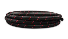 Load image into Gallery viewer, Vibrant -6 AN Two-Tone Black/Red Nylon Braided Flex Hose (10 foot roll)
