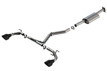 Load image into Gallery viewer, Borla 22-23 Subaru BRZ/Toyota GR86 2.4L RWD AT/MT S-Type Catback Exhaust - Black Chrome Tips
