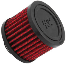 Load image into Gallery viewer, K&amp;N 1 inch ID 3 inch OD 2.375 inch H Rubber Base Crankcase Vent Filter
